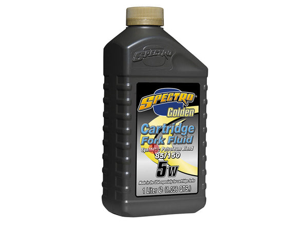 Spectro Fork Fluid 5w -Very Light 85/150 1L Cartridge Oil Golden