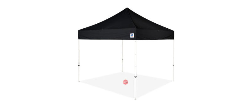 E-Z Up Enterprise 3x3m Black shelter White Frame + Pegs