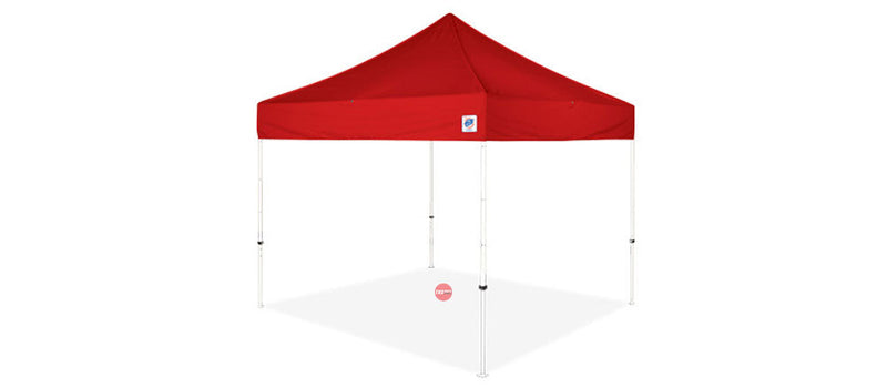 E-Z Up Enterprise 3x3m Red Shelter 10x10ft