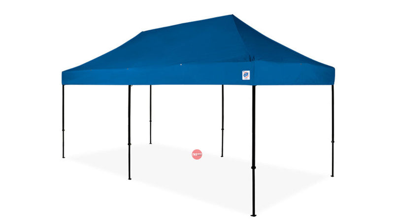 E-Z Up 3x6m Eclipse Black Frame Blue Top + Stakes