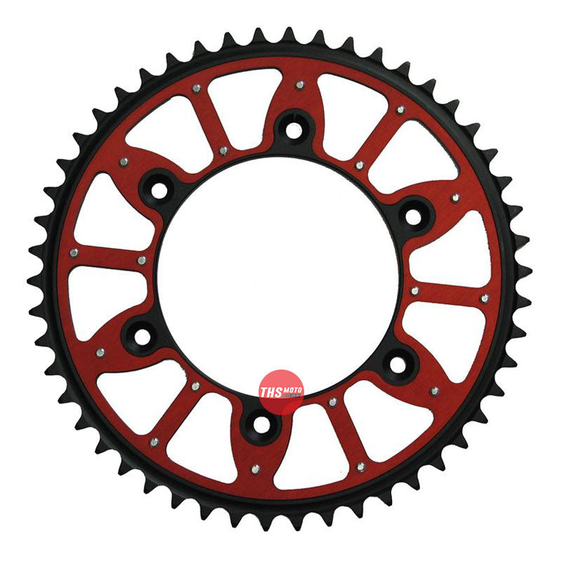 Chiaravalli Rear Sprocket Honda Crf Steel Teeth/Red Alloy Centre