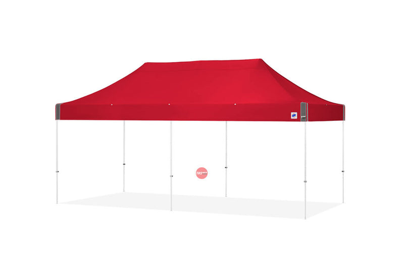 E-Z Up 3x6m Eclipse Red E-Z UP White Frame A+B-Top-Stakes