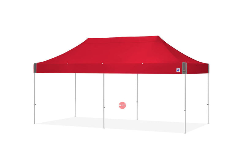 E-Z Up 3x6m Eclipse Alloy Frames Red Top + Stakes