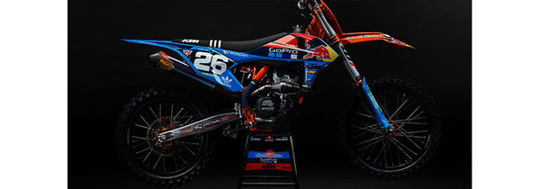 Acerbis KTM Full Plastic kit Orange/Blue TLD 2016-18