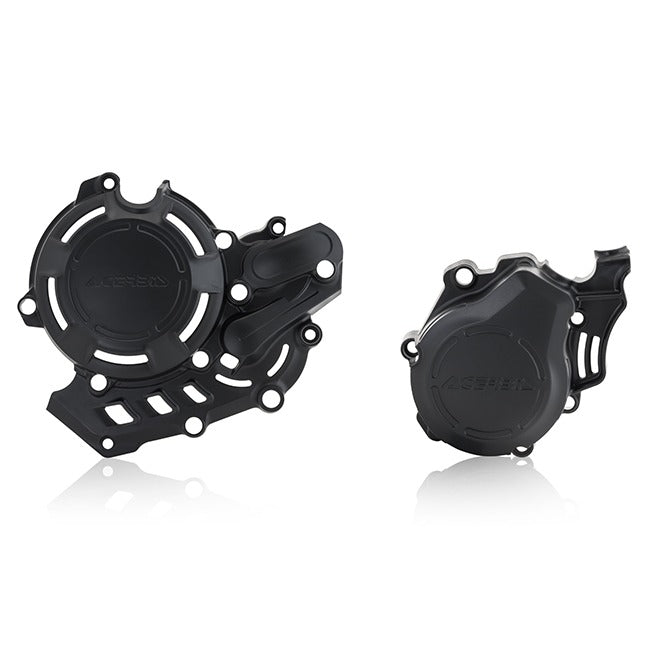 Acerbis X-power Engine Case Cover Kit Black KTM/HUSQVARNA