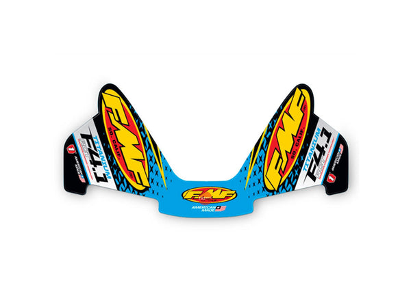 FMF 4.1 RCT Muffler Sticker Set Titanium Blue