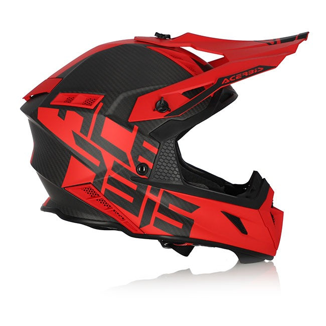 Acerbis Steel Carbon Red MX Helmet Size Small 55 56cm