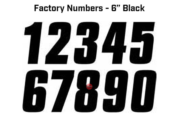 Factory Effex FACTORY NUMBER 6 INCH 3 PACK BLACK 150mm