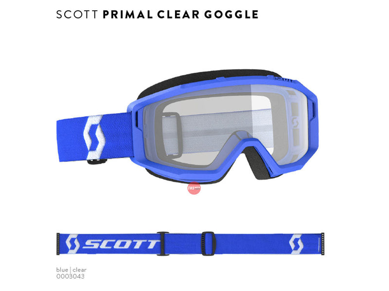 Scott Primal Goggle Clear Blue Lens