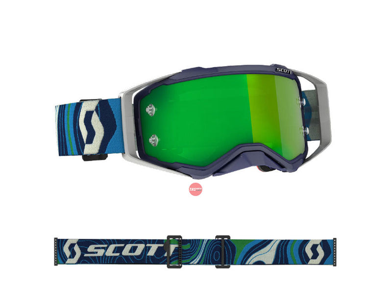 Scott Prospect Goggle Blue/Green Green Chrome Works Lens