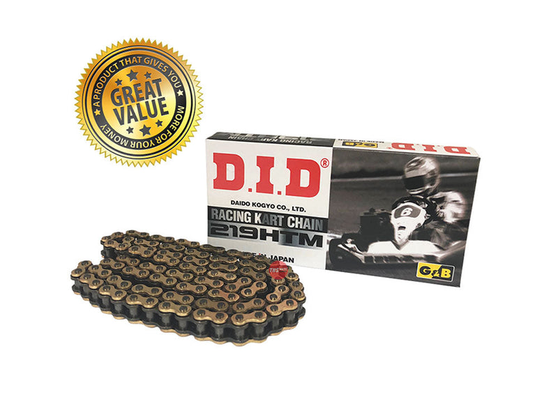 D.I.D 219HTM x 108 G&B DHA gokart DID Race Chain