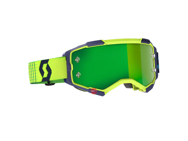 Scott Fury Goggle Blue/Yellow Green Chrome Works lens