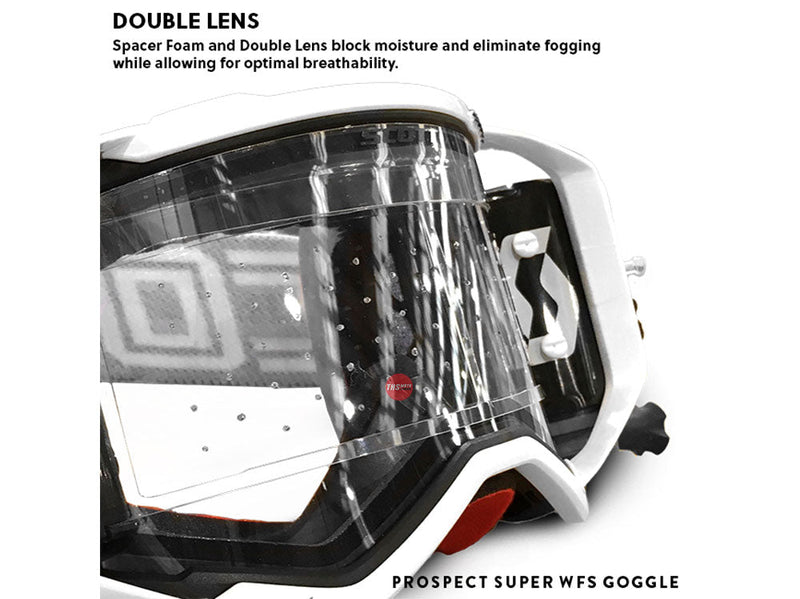 Scott Prospect Goggle Super WFS Whit e/Black Clear Works Lens