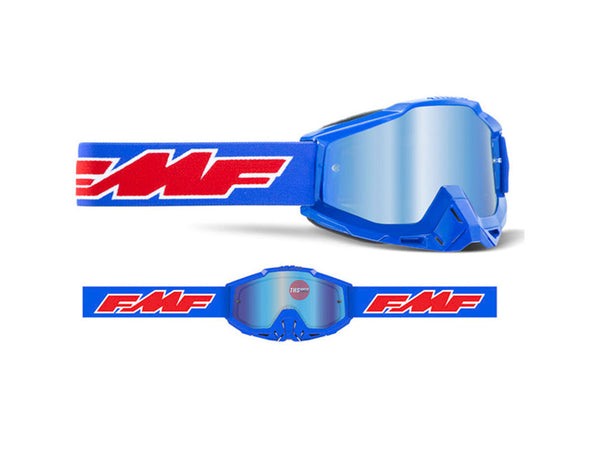 FMF POWERBOMB Goggle Rocket Blue- Mirror Blue Lens