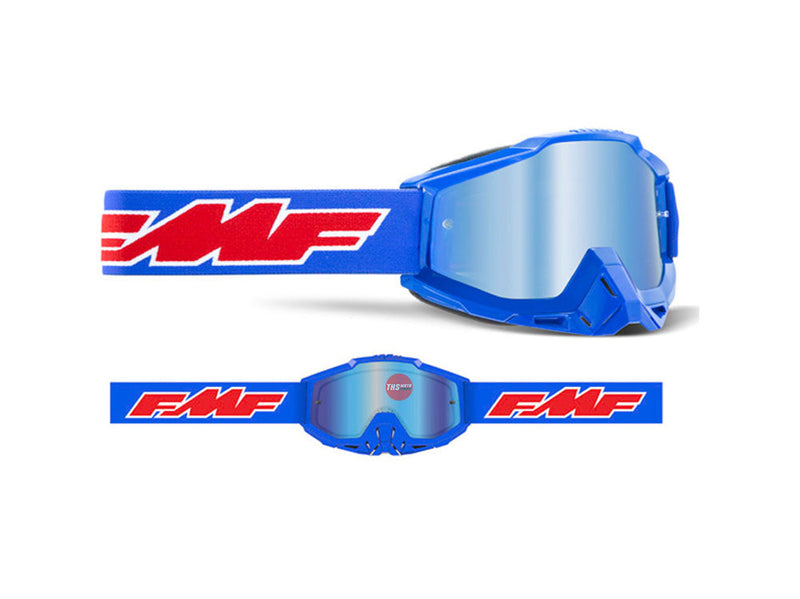 FMF POWERBOMB Goggle Rocket Blue- Mirror Blue Lens