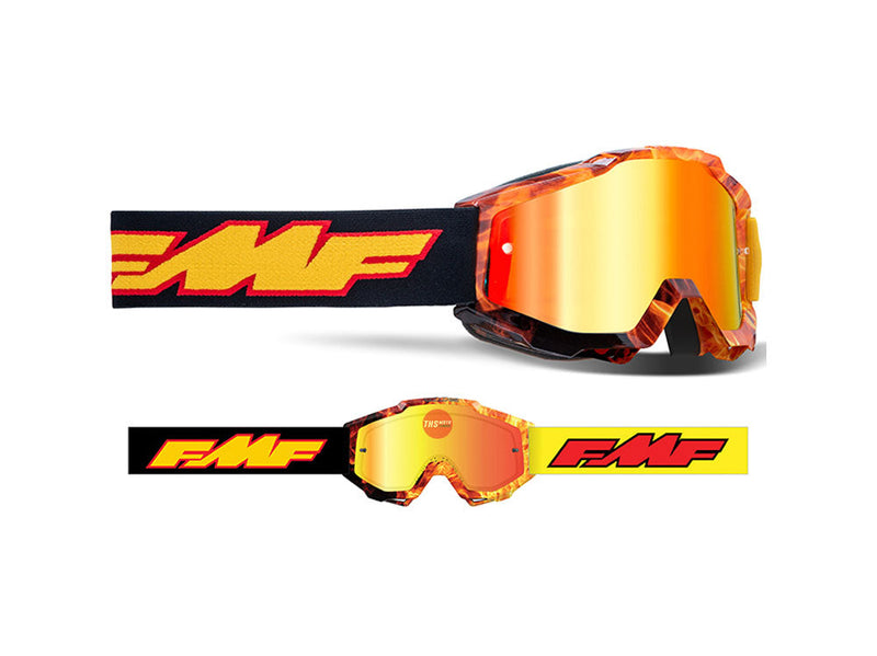 FMF POWERBOMB YOUTH Goggle Spark - Mirror Red Lens