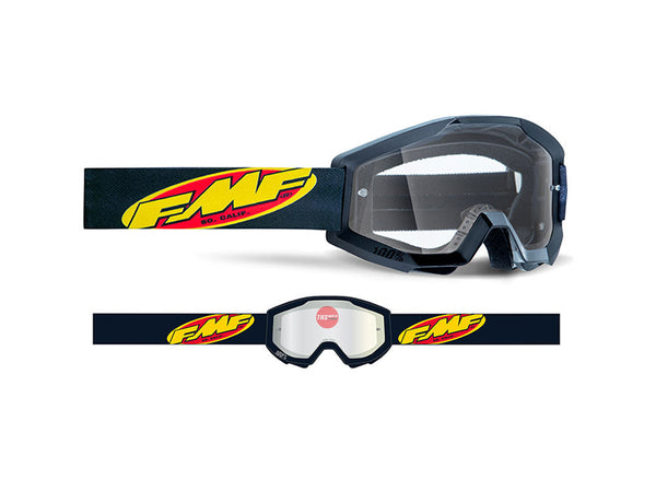 FMF POWERCORE YOUTH Goggle Black - Clear Lens