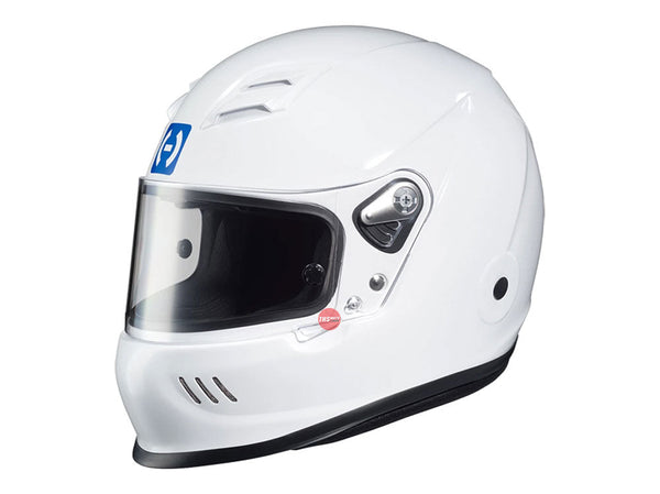 HJC H10 White Auto Racing Helmet Size Medium 59cm