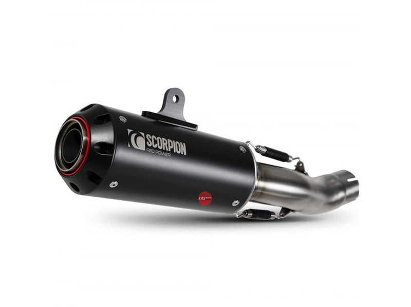 Scorpion Honda CB1000R 18- Red Power Slip-on Blk Ceramic