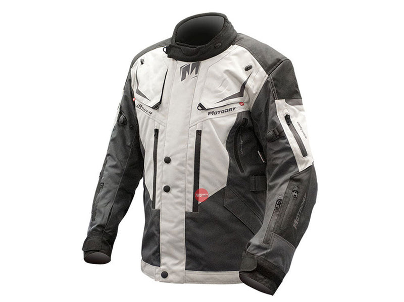 MotoDry 2XL Rally 2 Jacket Grey/Black Motodry