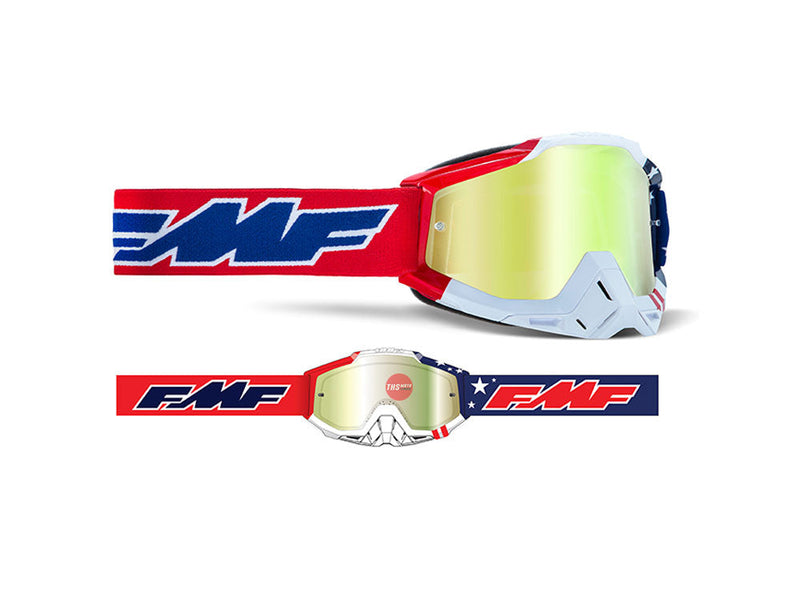 FMF POWERBOMB Goggle US of A - True Gold Lens