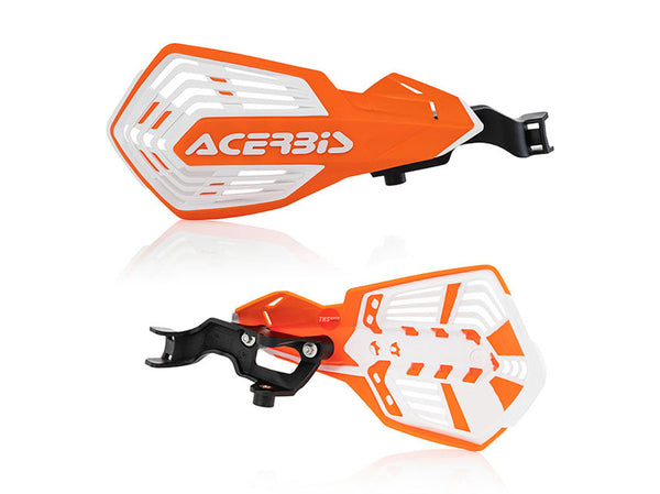 Acerbis K-Future Handguards Orange/White