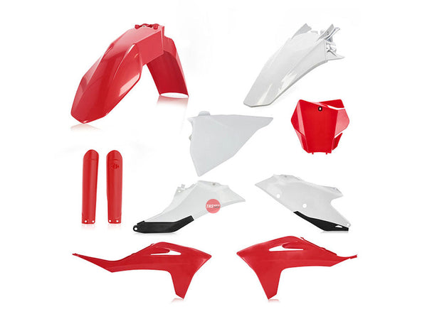 Acerbis Full Plastics Kit Gas EX/MC White/Red