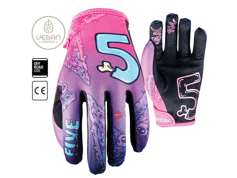 Five 06/XL MXF4 Slice Kid neon purple gloves FIVE