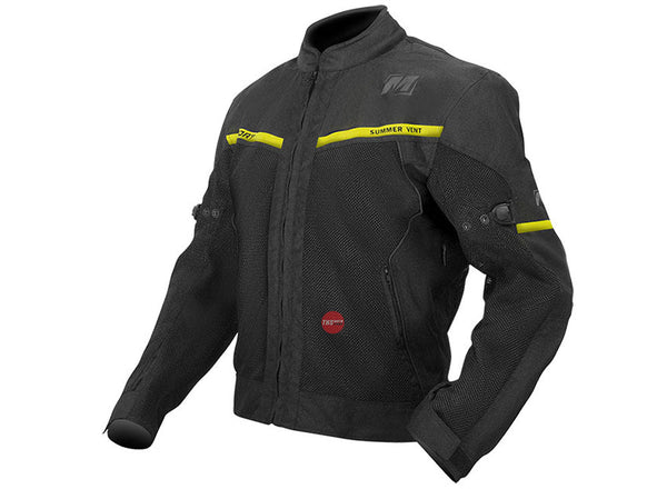 MotoDry Summer Vent Black/Hi-Viz Road Jacket Size Large