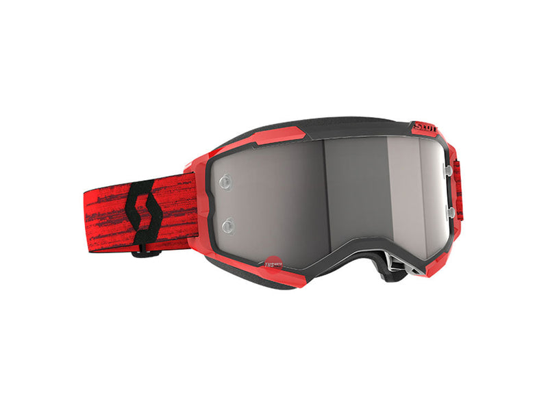 Scott Fury Goggle Dark Red/Silver Chrome Works