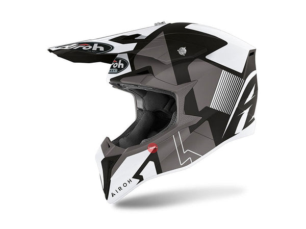 Airoh Wraap Raze Matt Black MX Helmet Size Large 59 60cm