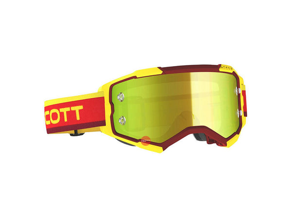 Scott Fury Heritage Goggle Red/Yello w Yellow Chrome Works