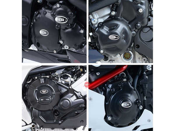 R&G Engine Case Cover Kit (2pc) Yamaha YZF-R125 â€™19- '22