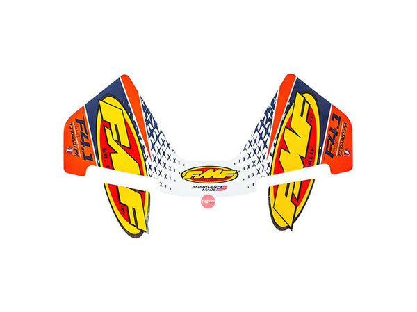 FMF 4.1 RCT Muffler Sticker Set Orange Carbon Cap