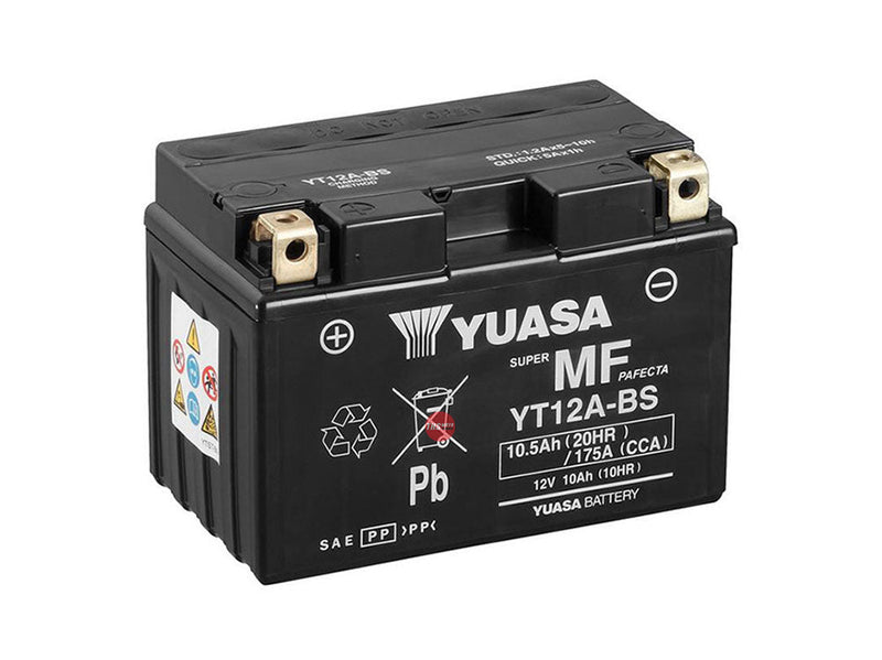 Yuasa YT12A-BS Non-DG Factory Sealed Battery ^