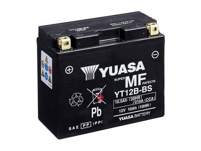 Yuasa YT12B-BS Non-DG Factory Sealed Battery Yuasa. Alt: YT12B4 ^