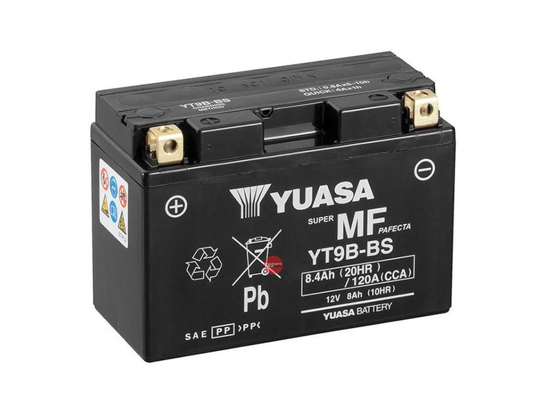 Yuasa YT9B-BS Non-DG Factory Sealed Battery