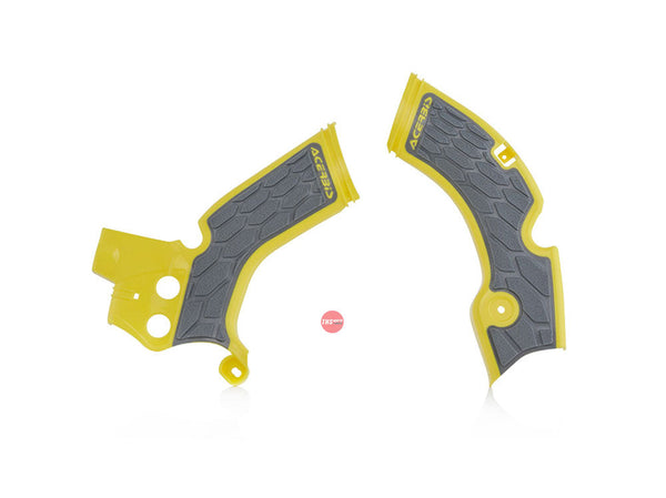 Acerbis Frame Protectors yellow/grey Suzuki RMZ250 2010-2018