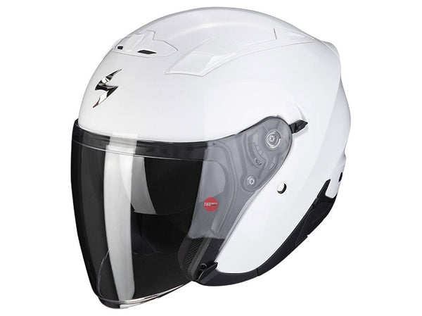 Scorpion EXO-230 White Open Face Helmet Size Medium 58cm