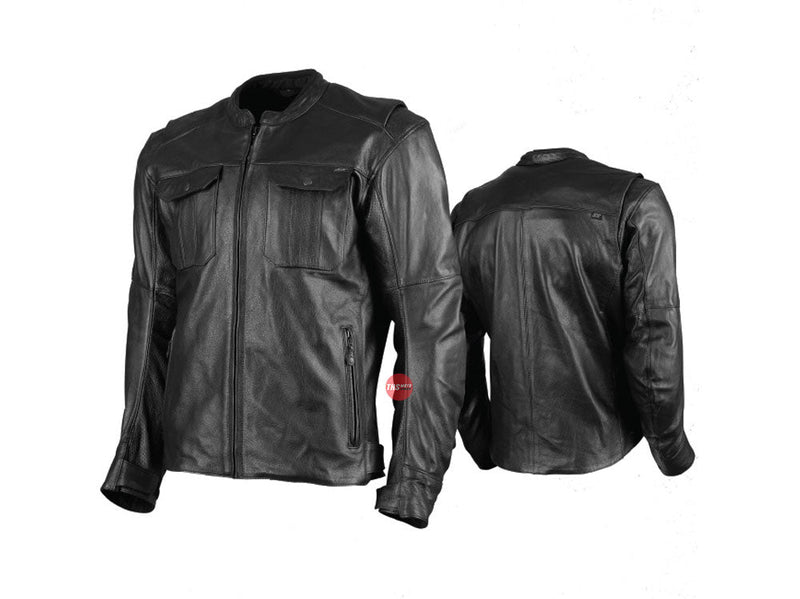 S&S Speed & Strength Band Of Brothers Black Leather Road Jacket Size 2XL