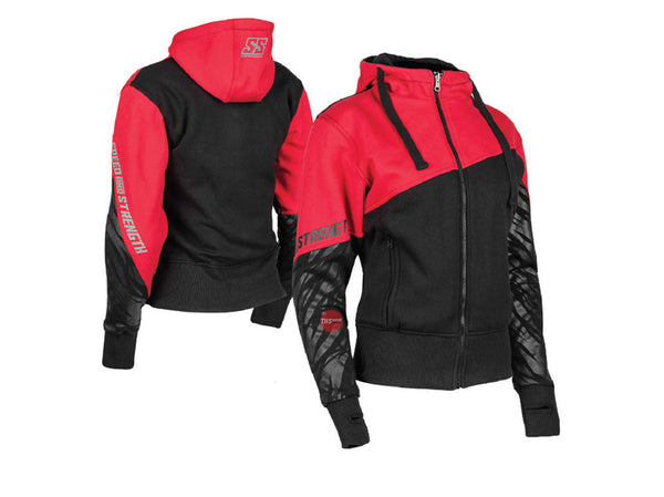 S&S WL Cat Outta Hell Ladies Hoody Red/Blk Speed & Strength