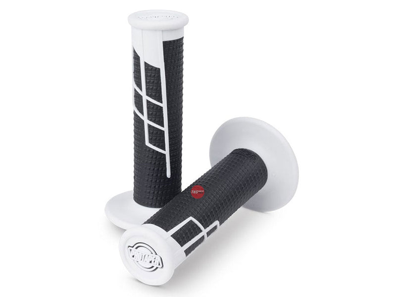 Pro Taper Lock On Grips 1/2 Waffle White/Black