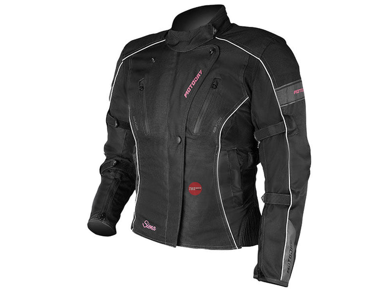 MotoDry 10 Sienna Ladies Jacket Black/Magenta Motodry