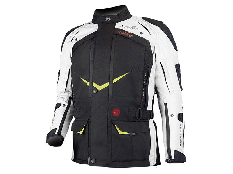 MotoDry S Advent-Tour Trekker Jacket Blk/Gry/Flu