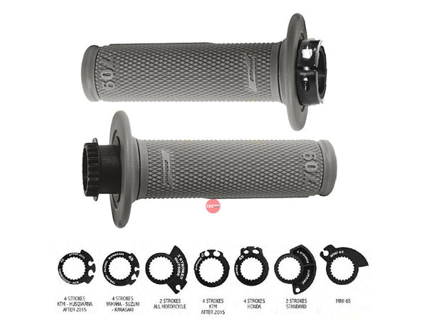 ProGrip Lock on Grips Grey 22/25mm 7 throttle Cams Progrip