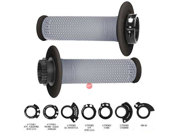 ProGrip Lock on Grips Black/Grey 22/25 7 throttle Cams Progrip