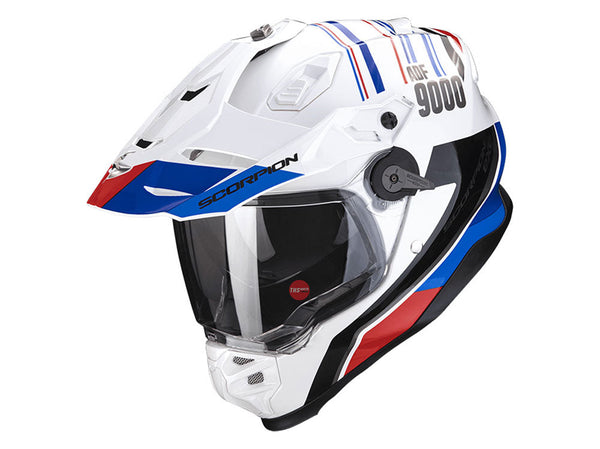 Scorpion ADF-9000 Desert Red / White / Blue ADV Helmet Size Small 55 56cm