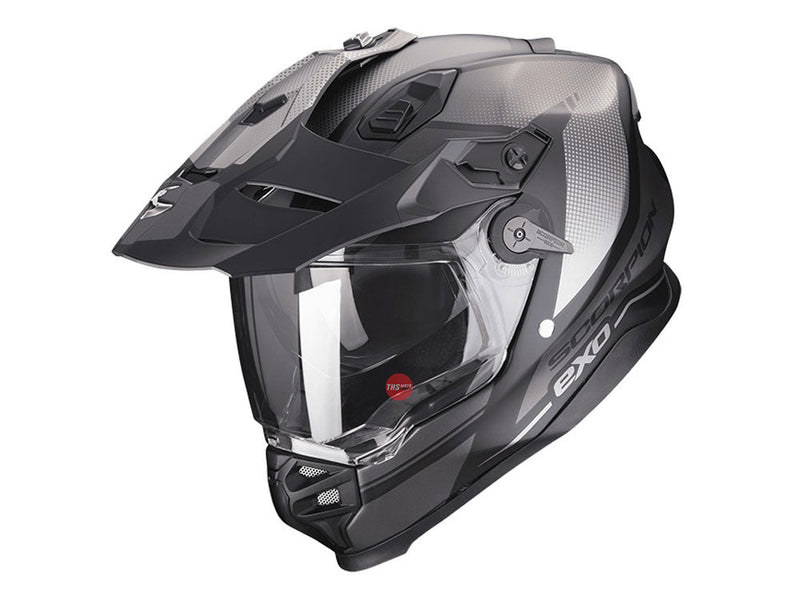 Scorpion ADF-9000 Trail Matt Black / Silver ADV Helmet Size Large 59 60cm