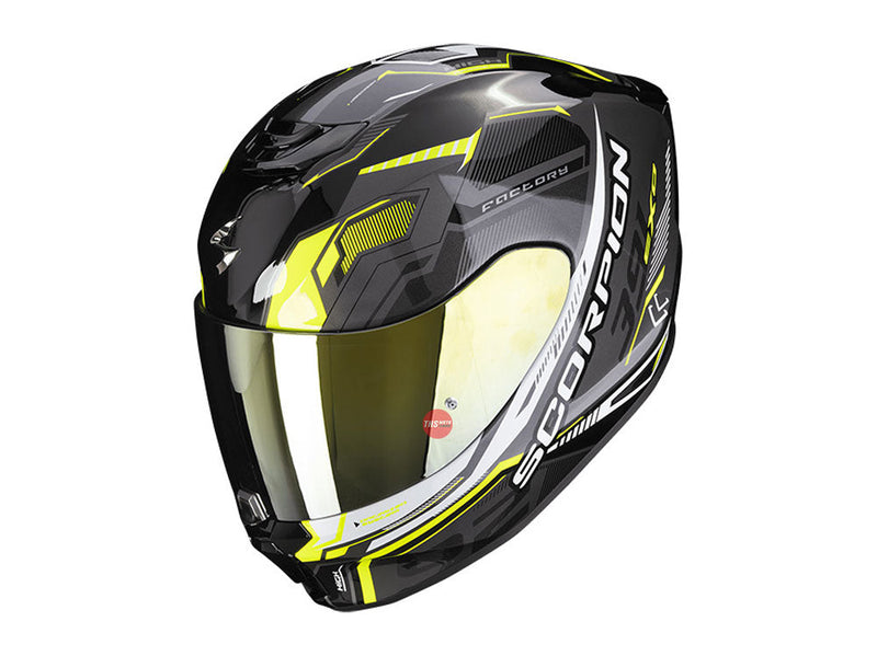 Scorpion EXO-391 Haut Black/Neon Road Helmet Size Large 60cm