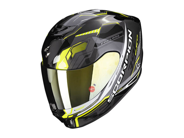 Scorpion EXO-391 Haut Black/Neon Road Helmet Size Small 56cm